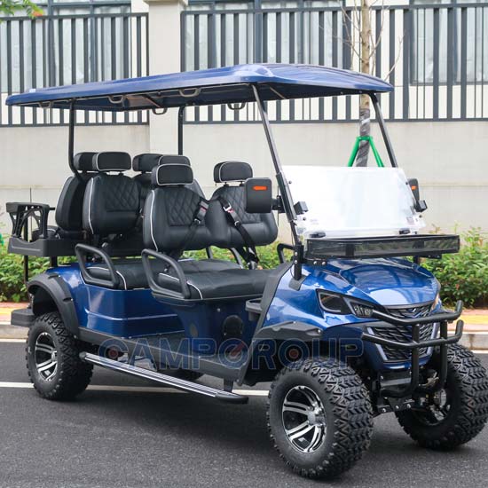 6 seat blue golf cart type B